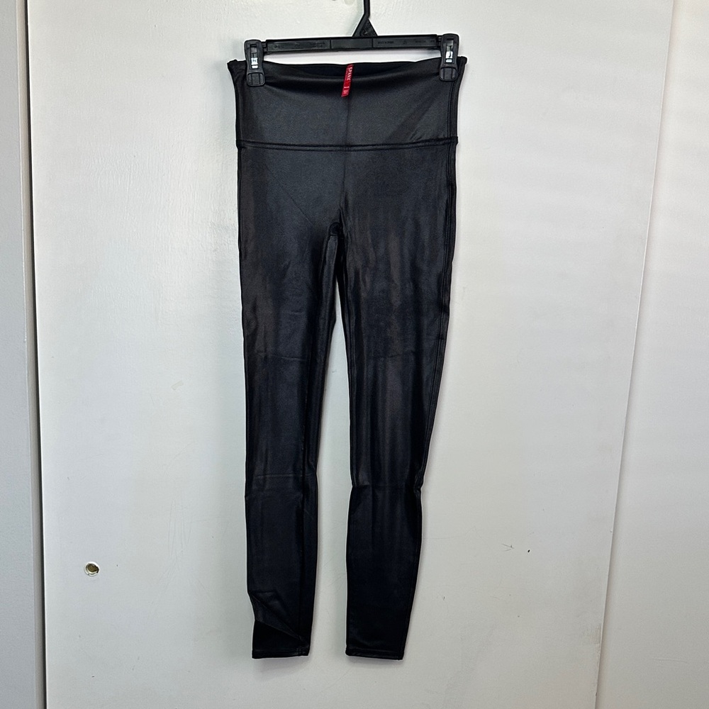 SPANX Shiny Black Leggings